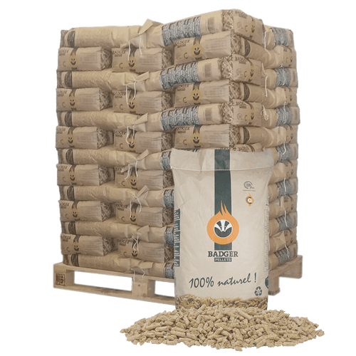 BADGER Pelletpalette – 65 Säcke à 15 kg