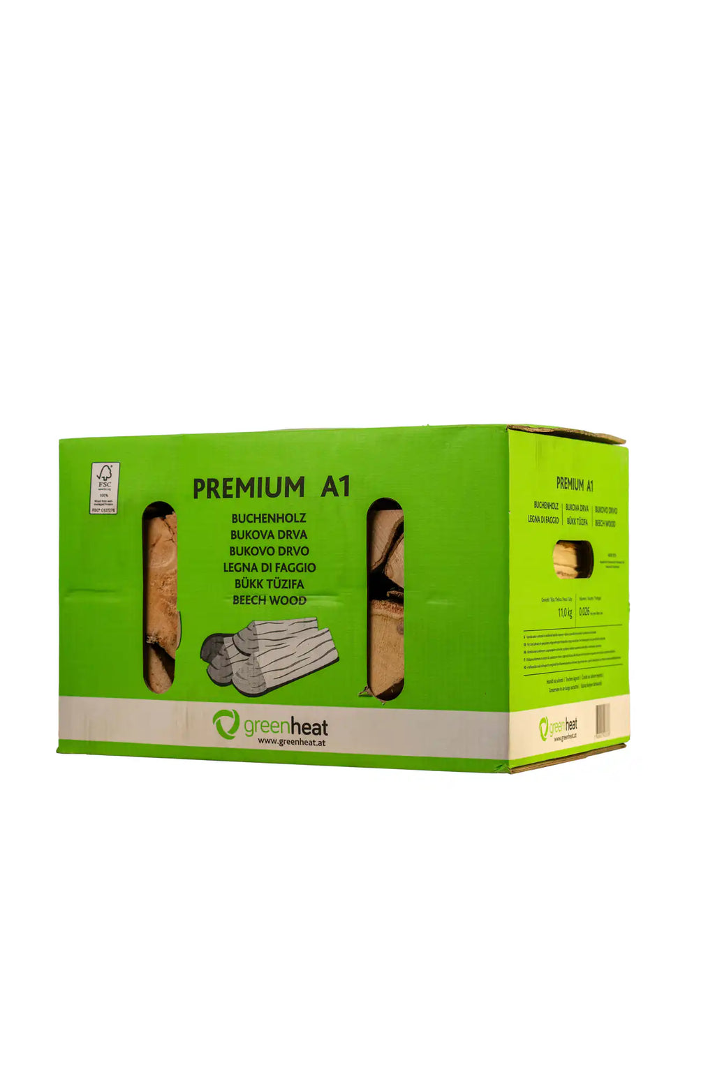 Kaminholz Buche 11 kg im Karton; 2er Bundle 22kg