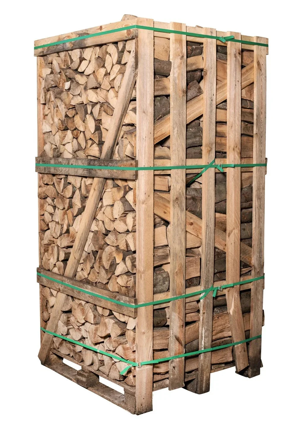 Brennholz Buche 25 cm 1,9 Raummeter Palette - Geschichtete Rotbuche Brennholzscheite 25 cm