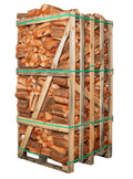 Brennholz Buche 25 cm 80 Sack Palette - Hochwertiges Rotbuchen-Brennholz – 25 cm Scheitlänge, praktisches Vorratspaket